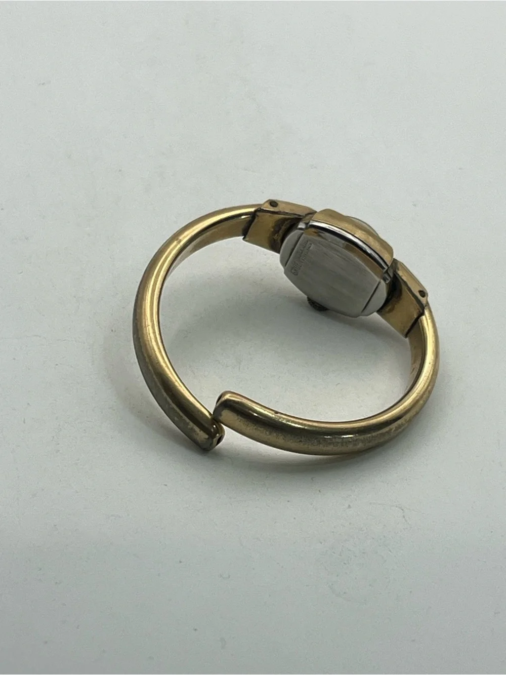 10k gold filled Gruen mechanical bangle bracelet style watch vintage NOT working